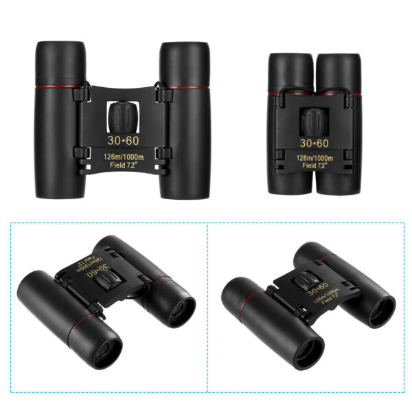 Binoculars 30x60 Zoom Travel Compact Folding Telescope Hunting Day Binoculars 30x60 Zoom Travel Compact Folding Telescope Hunting Day