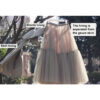 Black Mesh Maxi Hem Skirt Dress Mid-length Design Sense Gauze Big Swing Black Mesh Maxi Hem Skirt Dress Mid-length Design Sense Gauze Big Swing