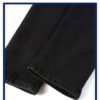 Black Patch Pleated Jeans for Men Black Patch Pleated Jeans for Men