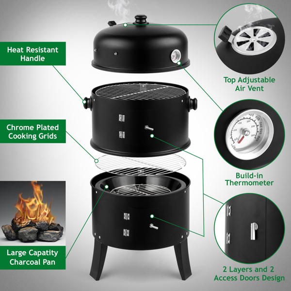 Black Smoked Charcoal Oven Black Smoked Charcoal Oven