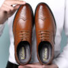 Block Carved Casual Leather Shoes for Men Block Carved Casual Leather Shoes for Men