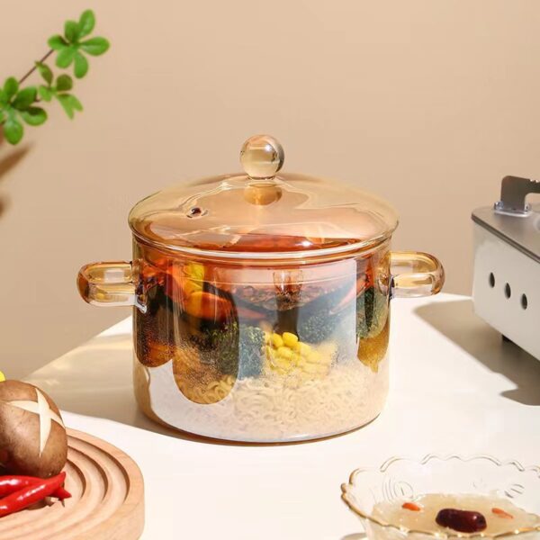 Borosilicate Glass Pot Household Heating Binaural Borosilicate Glass Pot Household Heating Binaural
