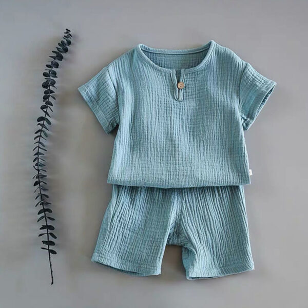Boy and Girl Baby Short-sleeved Summer Suit Boy and Girl Baby Short-sleeved Summer Suit