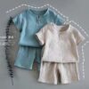 Boy and Girl Baby Short-sleeved Summer Suit Boy and Girl Baby Short-sleeved Summer Suit