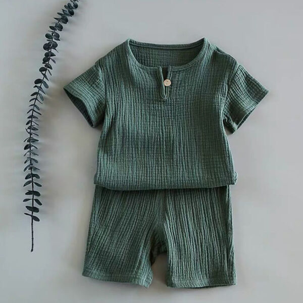 Boy and Girl Baby Short-sleeved Summer Suit Boy and Girl Baby Short-sleeved Summer Suit