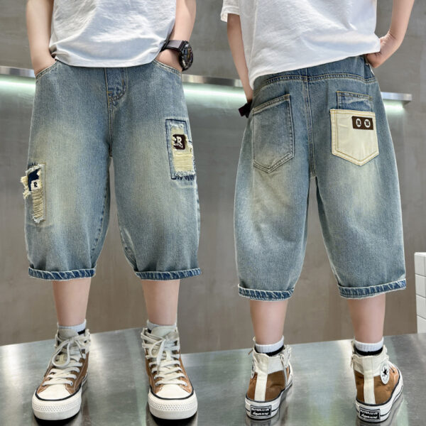 Boy Summer Clothing Shorts Thin Denim Boy Summer Clothing Shorts Thin Denim