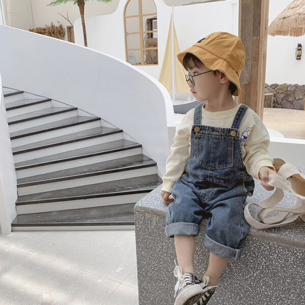 Boys and Girls Denim Overalls