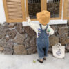 Boys and Girls Denim Overalls