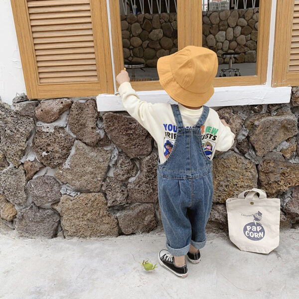 Boys and Girls Denim Overalls