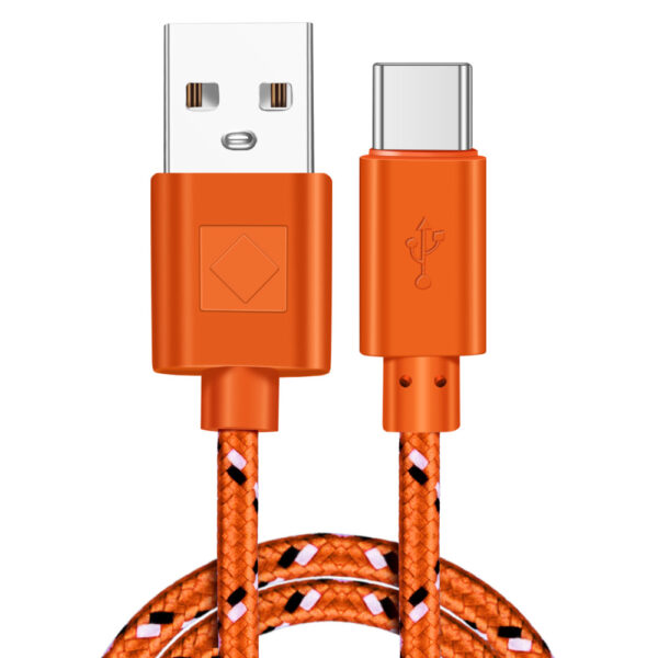 Braided Nylon USB Type-c USB-c Data Cable for Fast Charging