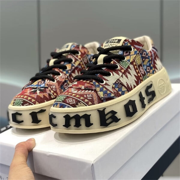 Breathable Low Top Printed Board Shoes Men's Versatile Cloth