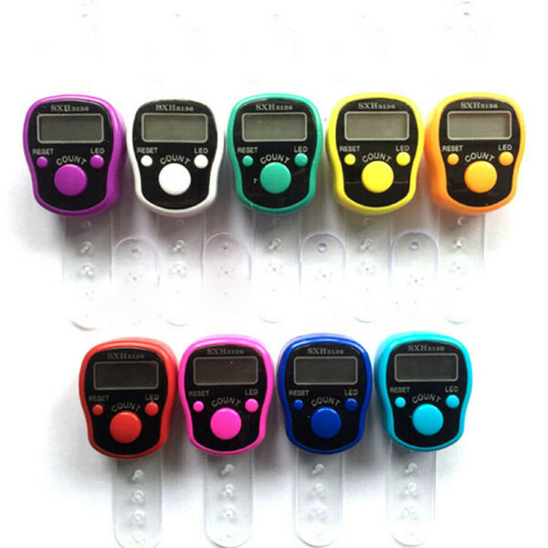Buddha Finger Counter Ring Electronic LED Luminous