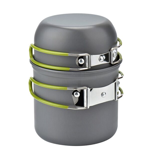 Camping Cookware Kit Outdoor Cooking Set Aluminum Equipment Pot Travel Camping Cookware Kit Outdoor Cooking Set Aluminum Equipment Pot Travel