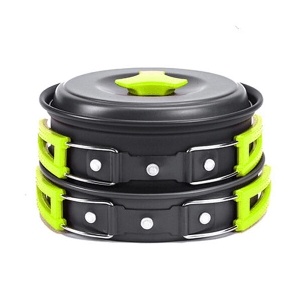 Camping Cookware Kit Outdoor Cooking Set Aluminum Equipment Pot Travel Camping Cookware Kit Outdoor Cooking Set Aluminum Equipment Pot Travel