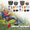 Camping Cookware Kit Outdoor Cooking Set Aluminum Equipment Pot Travel Camping Cookware Kit Outdoor Cooking Set Aluminum Equipment Pot Travel