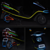 Car and Motorcycle Bicycle Reflective Stickers Mountain Bike Luminous Car and Motorcycle Bicycle Reflective Stickers Mountain Bike Luminous