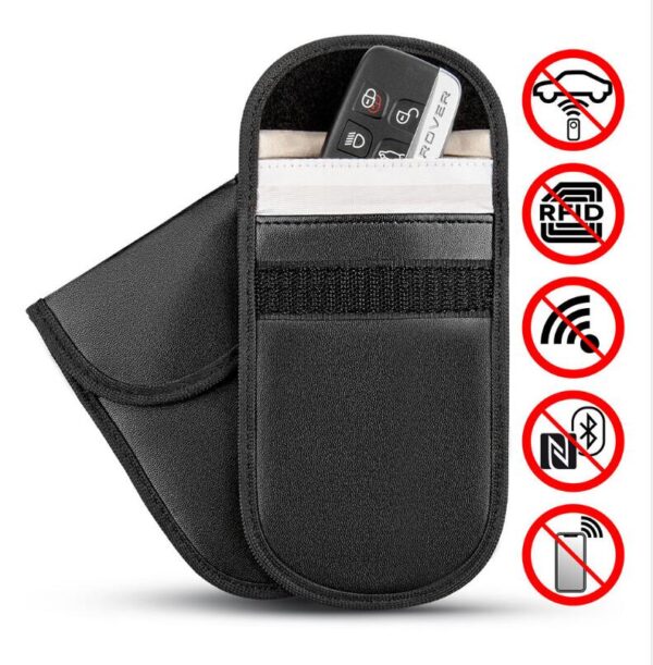 Car Key Signal Blocker Case Faraday Cage Fob Bag RFID Locking Car Key Signal Blocker Case Faraday Cage Fob Bag RFID Locking