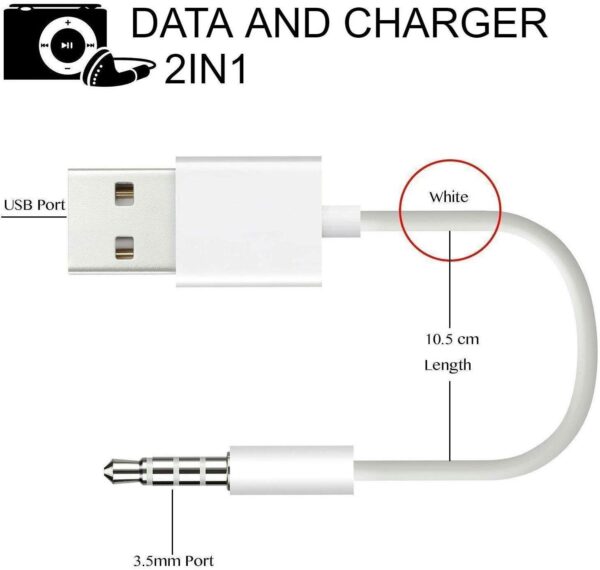 Car MP3 3.5mm Male AUX Audio Socket Jack to USB 2.0 Female Converter