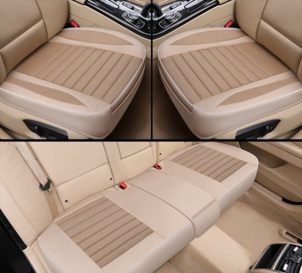 Car Seat Cover Flax Cushion Seasons Universal Breathable for Most Car Seat Cover Flax Cushion Seasons Universal Breathable for Most