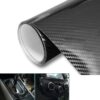 Car Styling Glossy Black 5D Carbon Fiber Vinyl Film Car Wrap