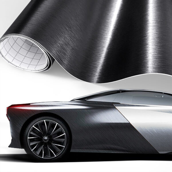 Car Styling Glossy Black 5D Carbon Fiber Vinyl Film Car Wrap