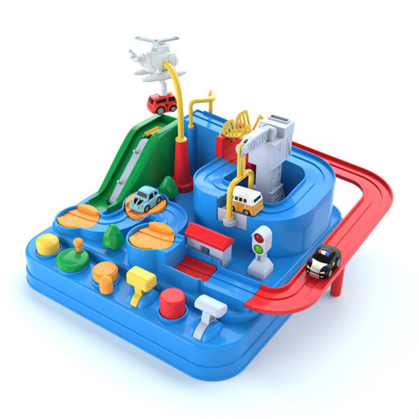 Cars Pass Through Big Adventure Parking Lot Rail Car Toy Track Kids Cars Pass Through Big Adventure Parking Lot Rail Car Toy Track Kids