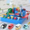 Cars Pass Through Big Adventure Parking Lot Rail Car Toy Track Kids Cars Pass Through Big Adventure Parking Lot Rail Car Toy Track Kids