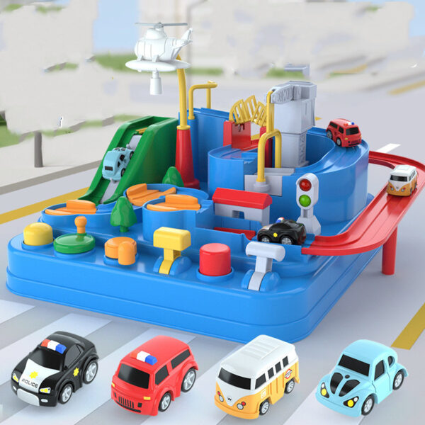 Cars Pass Through Big Adventure Parking Lot Rail Car Toy Track Kids Cars Pass Through Big Adventure Parking Lot Rail Car Toy Track Kids