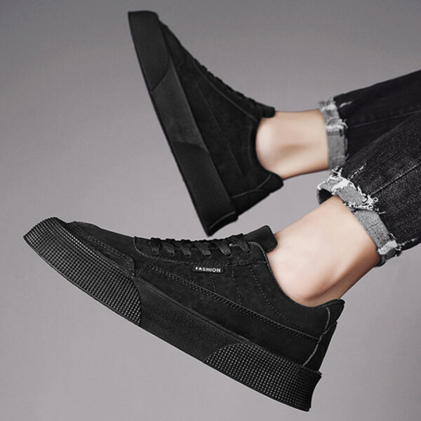 Casual Board Flat Shoes Men Breathable Thick-soled Lace-up Sneakers Casual Board Flat Shoes Men Breathable Thick-soled Lace-up Sneakers