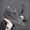 Casual Board Flat Shoes Men Breathable Thick-soled Lace-up Sneakers Casual Board Flat Shoes Men Breathable Thick-soled Lace-up Sneakers