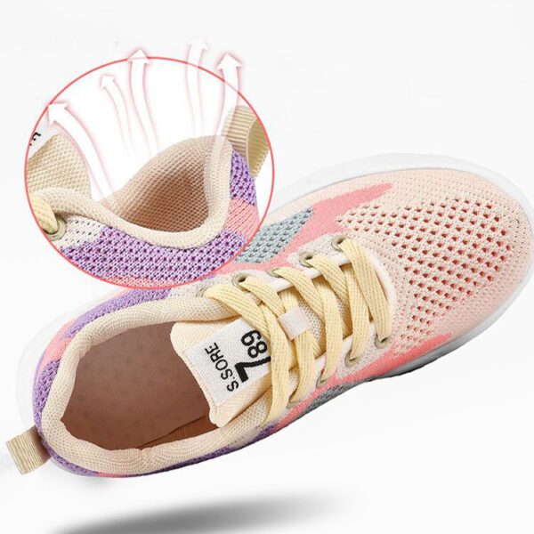 Casual Colorblock Lace-up Sneakers Women Versatile Breathable Casual Colorblock Lace-up Sneakers Women Versatile Breathable