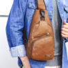 Casual Fashion Men's USB Charging Chest Bag Casual Fashion Men's USB Charging Chest Bag