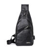 Casual Fashion Men's USB Charging Chest Bag Casual Fashion Men's USB Charging Chest Bag