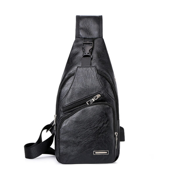Casual Fashion Men's USB Charging Chest Bag Casual Fashion Men's USB Charging Chest Bag