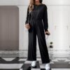 Casual Long Sleeve Solid Color Autumn Jumpsuit Women Casual Long Sleeve Solid Color Autumn Jumpsuit Women