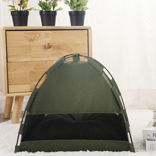 Cat Tent Bed with Removable Non-slip Soft Pad Portable Pet Cave