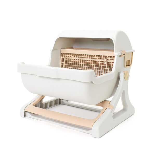 Cat Toilet Pet Toilet Semi-enclosed Litter Box Cat Toilet Pet Toilet Semi-enclosed Litter Box