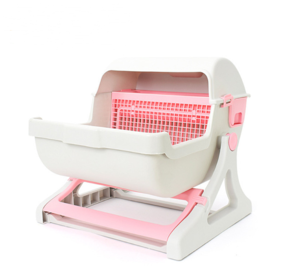 Cat Toilet Pet Toilet Semi-enclosed Litter Box Cat Toilet Pet Toilet Semi-enclosed Litter Box