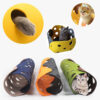 Cat Tunnel Toy Felt Pom Splicing Deformable Kitten Nest Collapsible