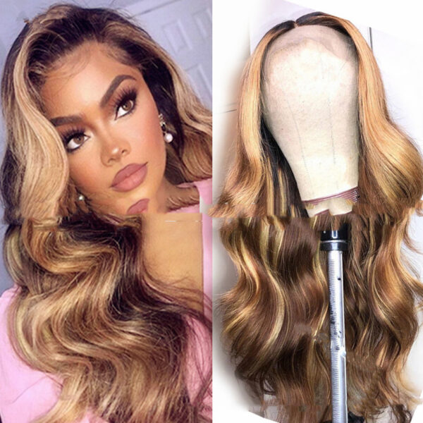 Centered Big Wavy Long Curly Hair Wig Centered Big Wavy Long Curly Hair Wig
