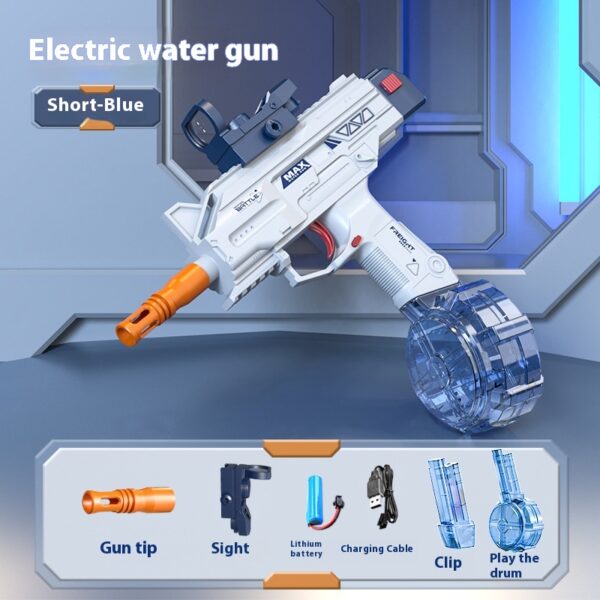 Children Automatic UZI Electric Backpack Water Submachine Gun Fights