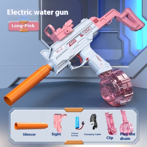 Children Automatic UZI Electric Backpack Water Submachine Gun Fights