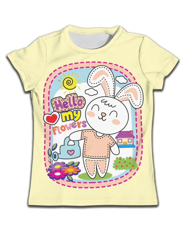 Children Boy T-shirt Clothes Casual Soft Cute Cat Cartoon Pattern