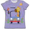 Children Boy T-shirt Clothes Casual Soft Cute Cat Cartoon Pattern