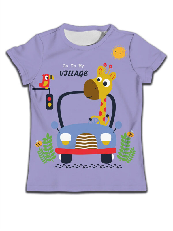 Children Boy T-shirt Clothes Casual Soft Cute Cat Cartoon Pattern