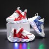 Children's Alphabet Webbing Mesh Breathable Kids Luminous Shoes Casual