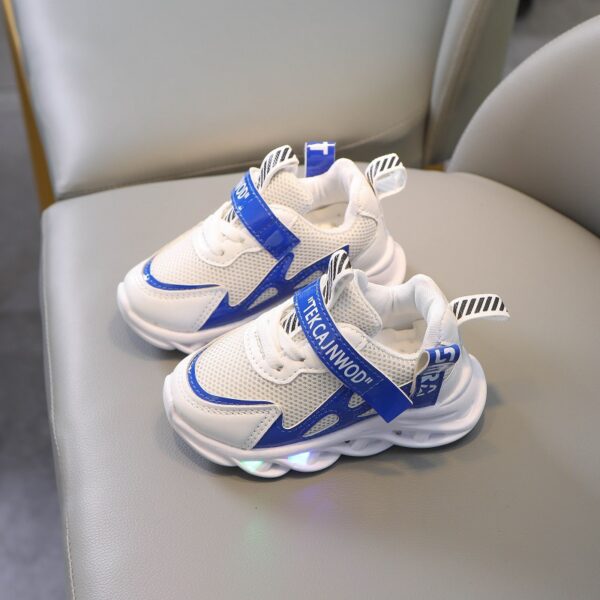 Children's Alphabet Webbing Mesh Breathable Kids Luminous Shoes Casual