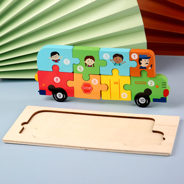 Children's Cartoon Number Animal Puzzle Children's Cartoon Number Animal Puzzle