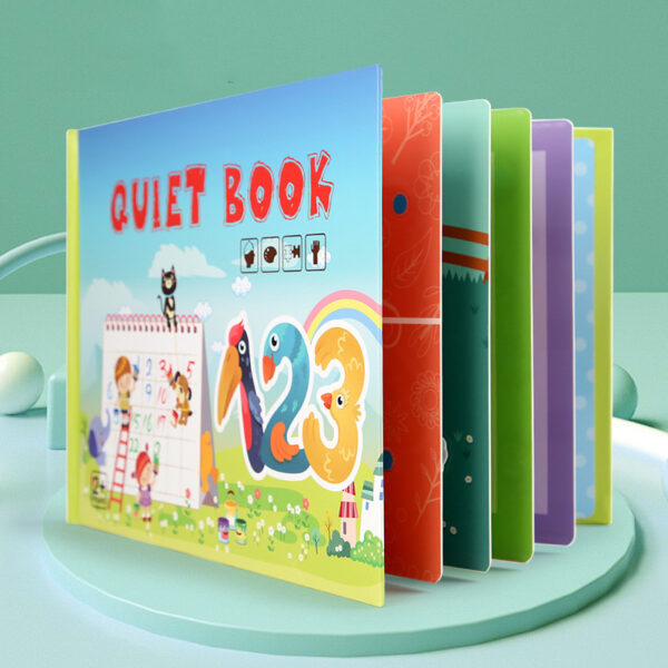 Children's Enlightenment Stickers Quiet Book Kindergarten Busy Handmade