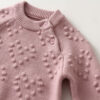 Children's Knitted Love Solid Color Sweater and Pants Set